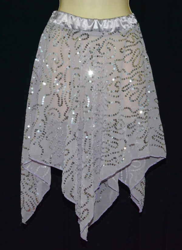 Lilac Handkerchief Over Skirt