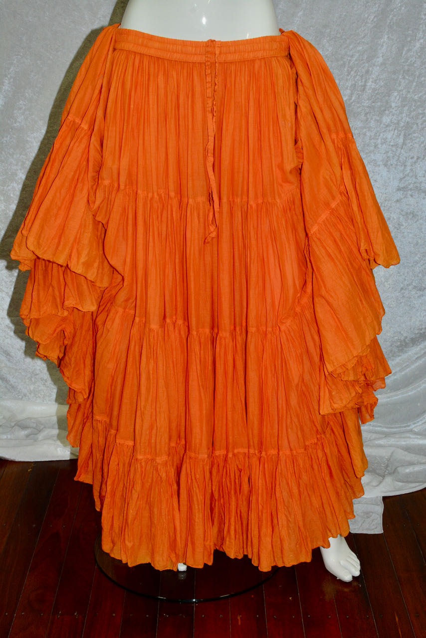 Orange Tribal Skirt 25 Yard - Dance Of Life
