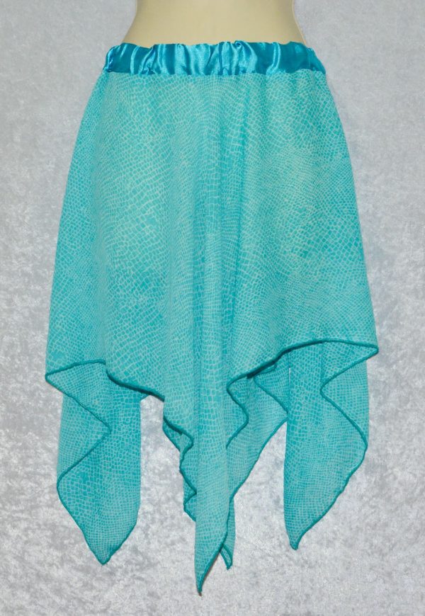 Light Blue Green Handkerchief Skirt