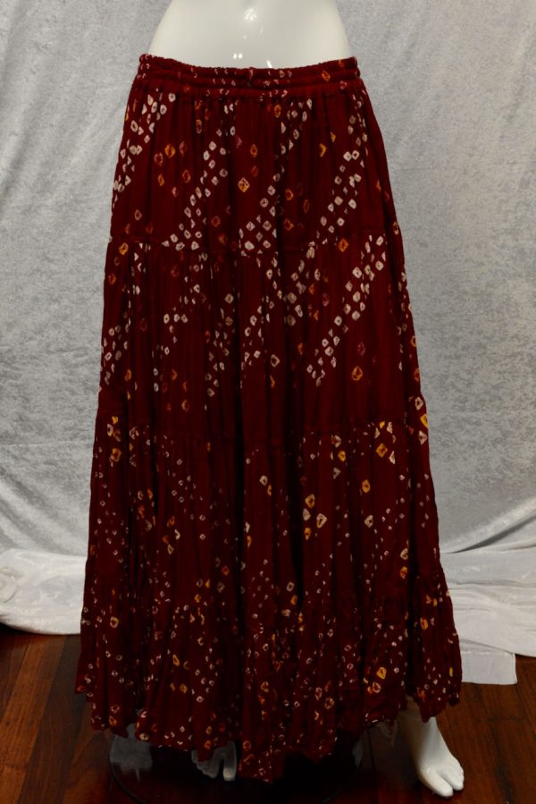Burgundy Jaipur Skirt