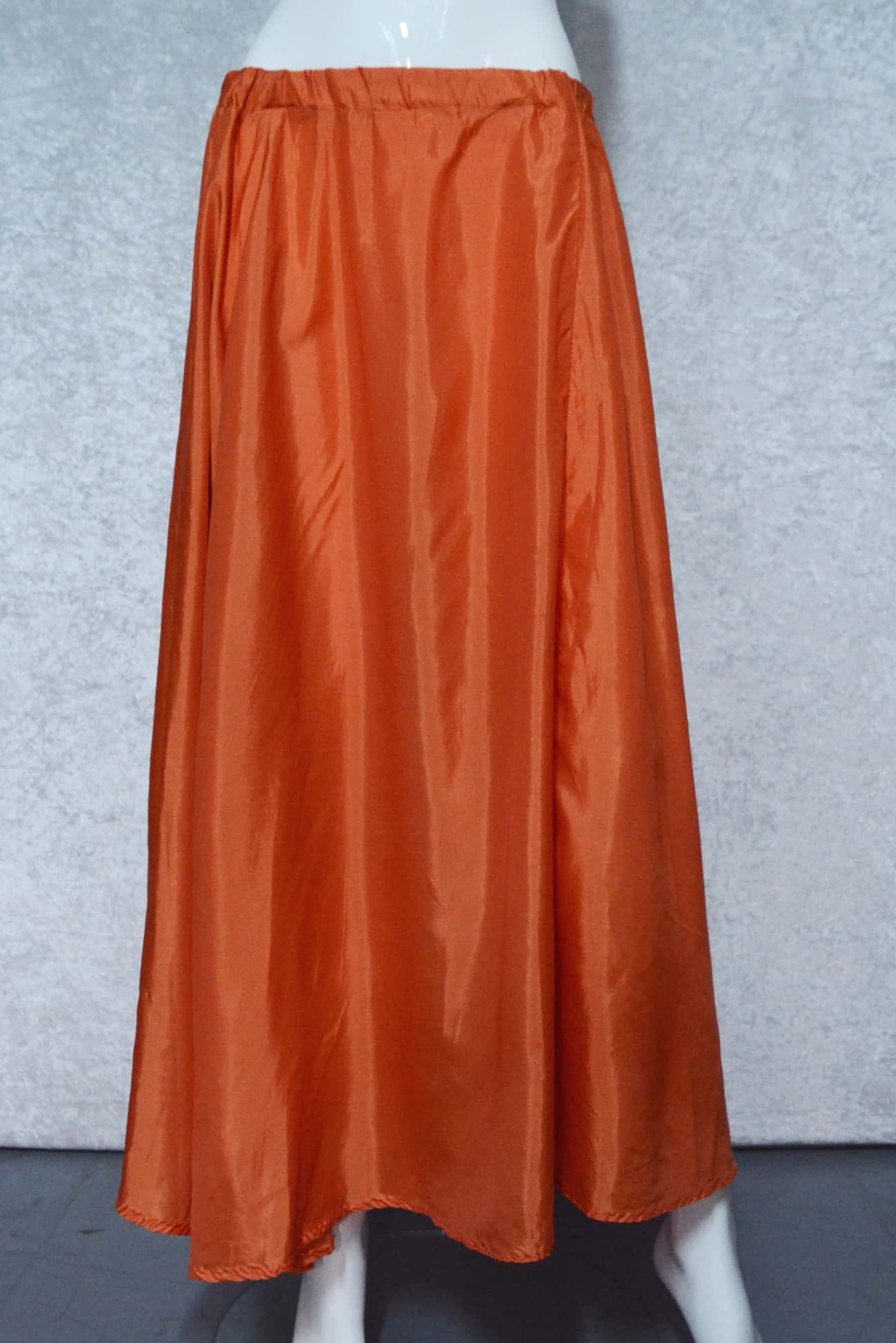 Burnt Orange Satin Skirt - Dance Of Life